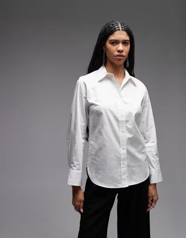 アンドアザーストーリーズ レディース トップス シャツ レギュラーフィット コットン Other Stories pure cotton regular fit shirt WHITE ホワイト