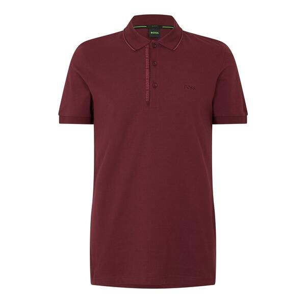 ボス メンズ トップス ポロシャツ Boss Mens HBG Paule 4 Polo Shirt Premium Craftsmanship Medium Red レッド