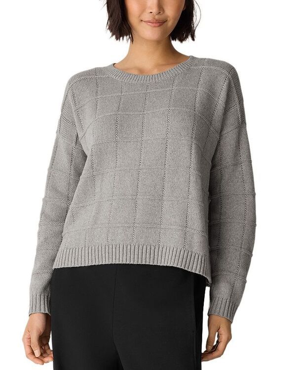 エイリーンフィッシャー レディース アウター ニット・セーター Eileen Fisher Pointelle Grid Sweater Dark Pearl パール 39,520円
