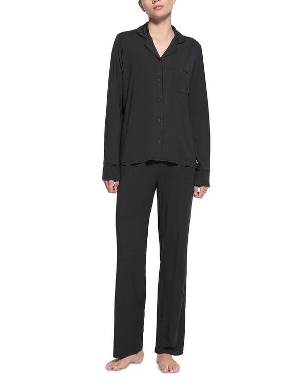 スキムズ レディース トップス シャツ SKIMS Long Sleeve Pajama Set Onyx