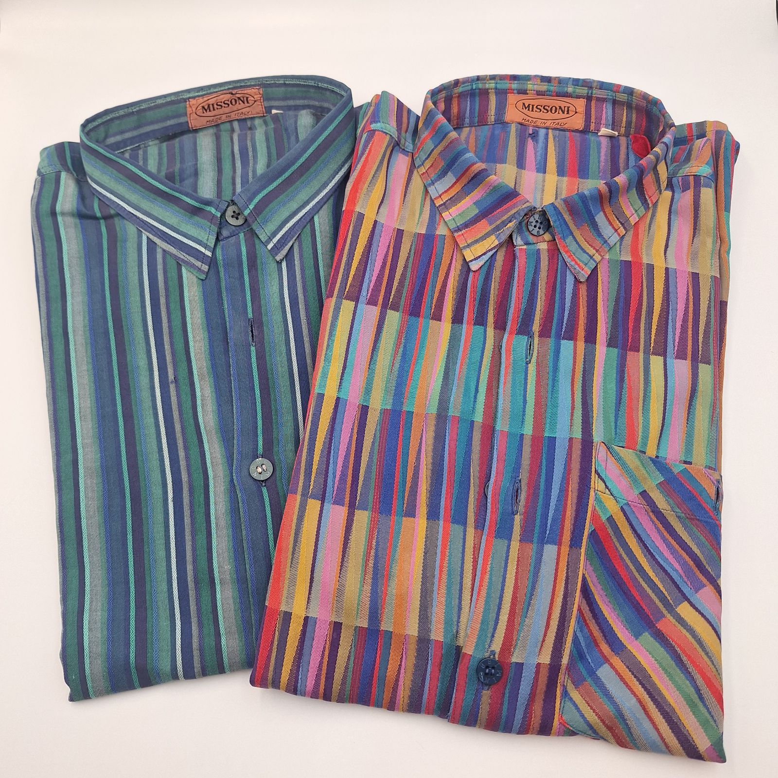 ミッソーニ MISSONI シャツ 長袖 総柄 マルチカラー ストライプ