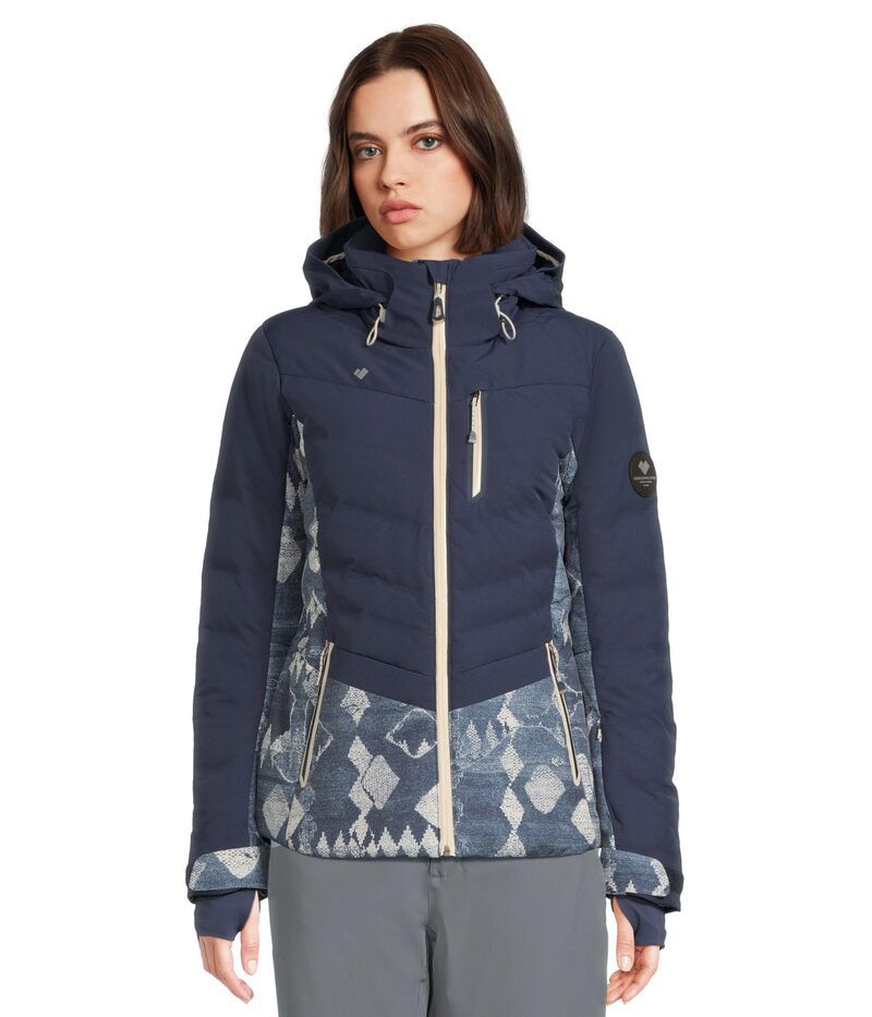 オバマイヤー レディース アウター コート ダウン ジャケット Obermeyer Cosima Down Jacket Indigo Mountain インディゴ