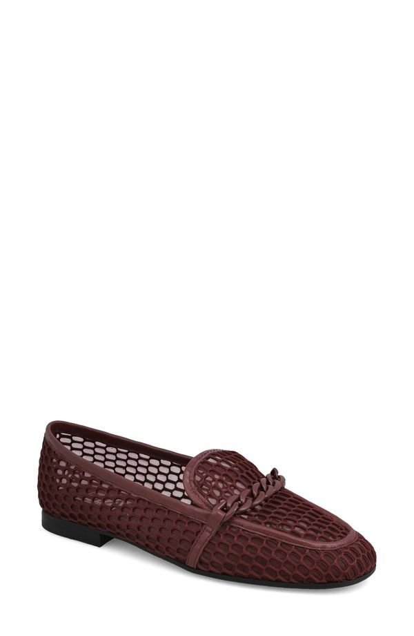 ミア レディース シューズ スリッポン・ローファー メッシュ MIA Bailee Mesh Loafer Burgundy バーガンディ