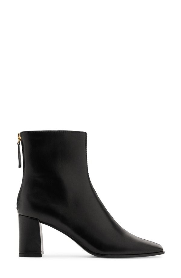 マンゴ レディース シューズ ブーツ・レインブーツ ヒール MANGO Block Heel Bootie Black ブラック