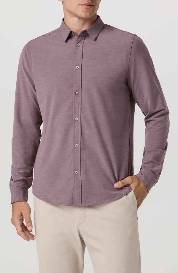 ビュオーリ メンズ トップス シャツ Vuori Long Sleeve Bridge ButtonUp Shirt Dusty Plum プラム 23,288円
