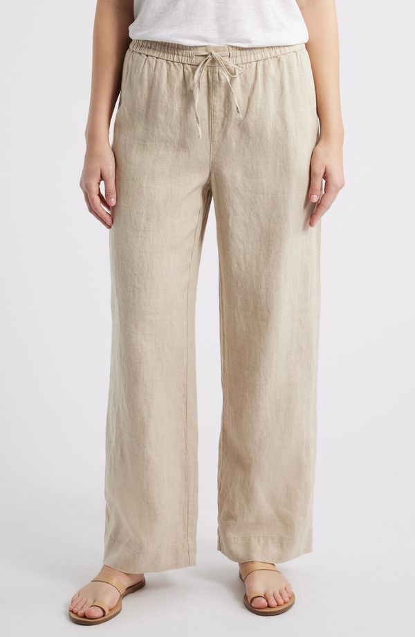 トッミーバハマ レディース ボトムス レギンス パンツ リネン Tommy Bahama Two Palms Easy Linen Drawstring Pants Natural