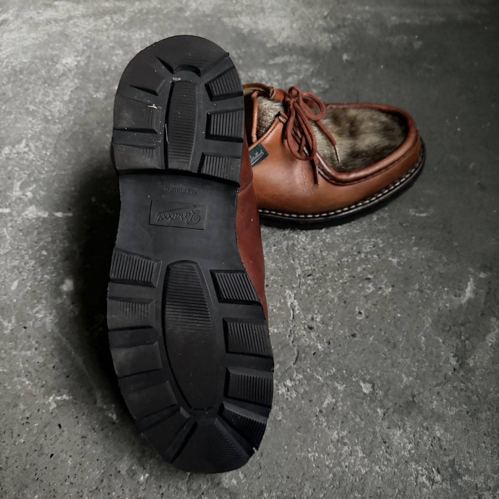 パラブーツ ミカエルフォック 41 アザラシ 廃盤 Paraboot MICHAEL PHOQUE アザラシ毛 廃盤モデル ブラウン 41