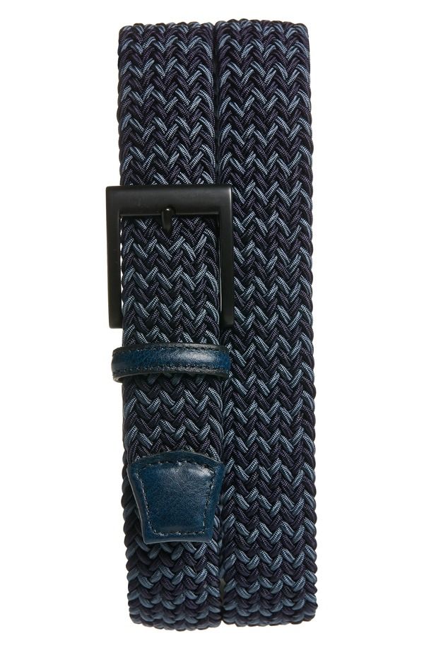 トリノ メンズ アクセサリー ベルト Torino Braided Chevron Stretch Belt Navy Multi ネイビー