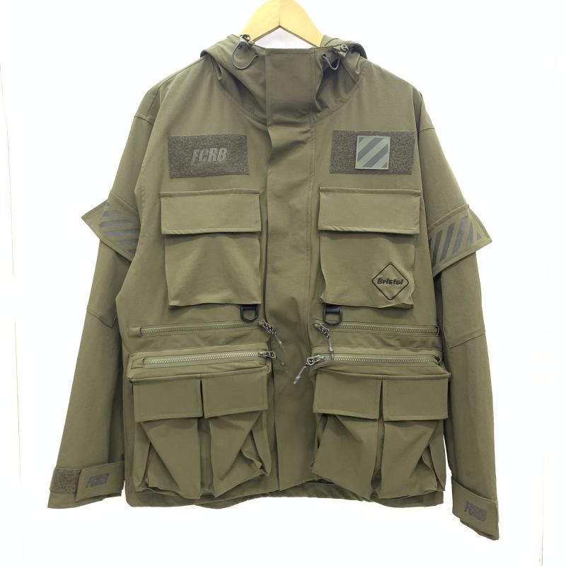 【中古】F.C.Real Bristol NYLON HOODED BLOUSON M FCRB-242052 カーキ エフシーレアルブリストル[92]