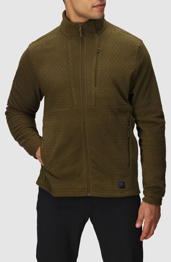 アウトドアリサーチ メンズ アウター パーカー・スウェット フリース ジャケット Outdooresearch Trail MixT Fleece Jacket Dark Olive オリーブ