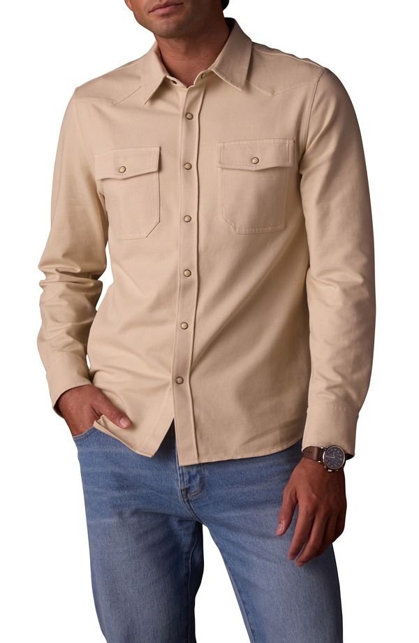 ノーマルブランド メンズ トップス シャツ コットン The Normal Brand Tentoma Cotton Stretch Twill SnapUp Western Shirt Bone 27,170円