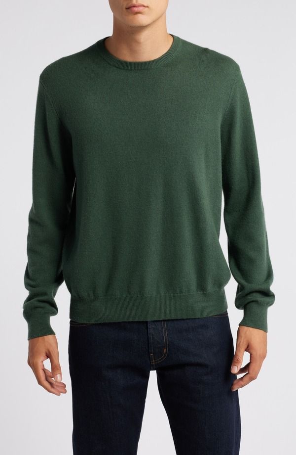ロレンゾウオモ メンズ アウター パーカー・スウェット クルーネック ウール セーター Lorenzo Uomo Merino Wool Cashmere Crewneck Sweater Kale