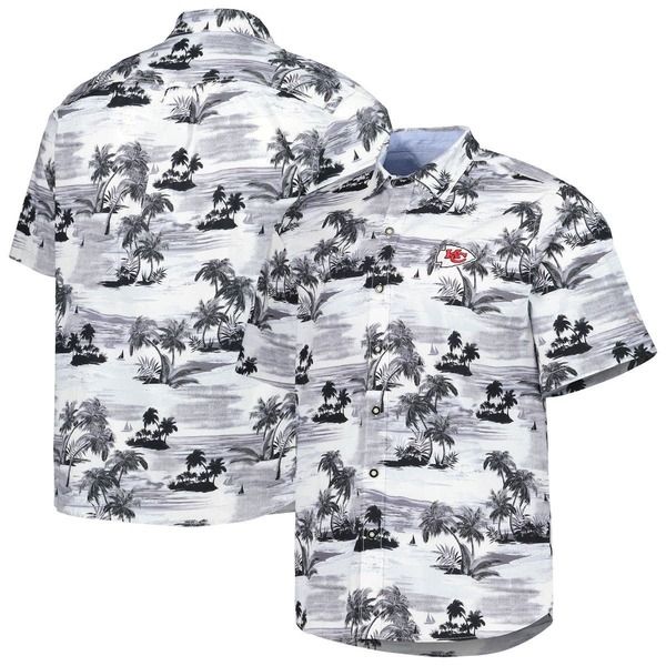 トッミーバハマ メンズ トップス シャツ Mens Tommy Bahama White Kansas City Chiefsportropical Horizons ButtonUp Shirt B