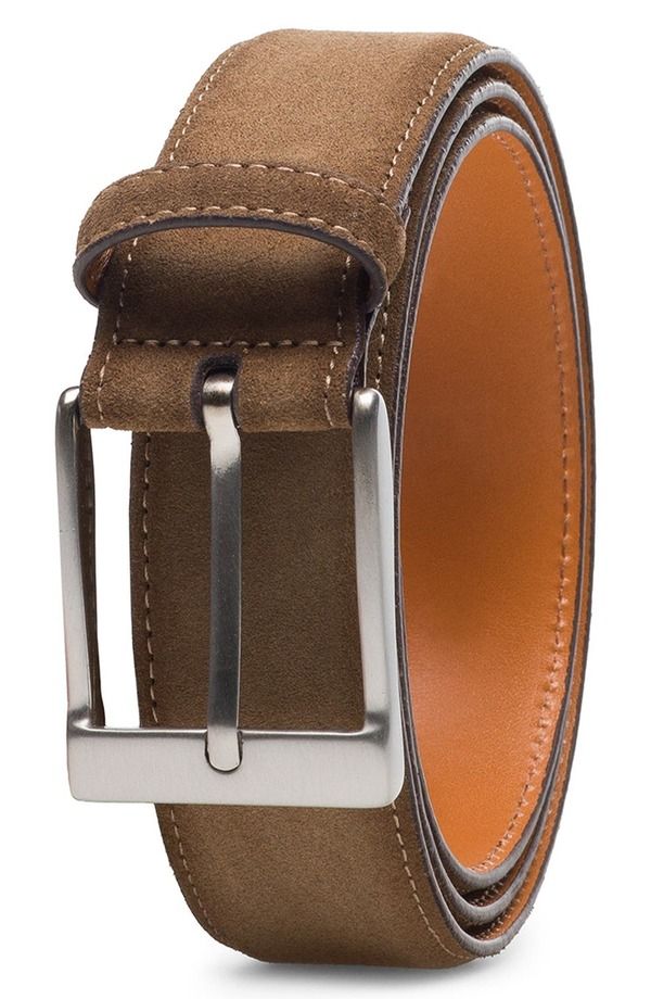 マグナーニ メンズ アクセサリー ベルト スエード Magnanni Telante Suede Belt Castoro Suede