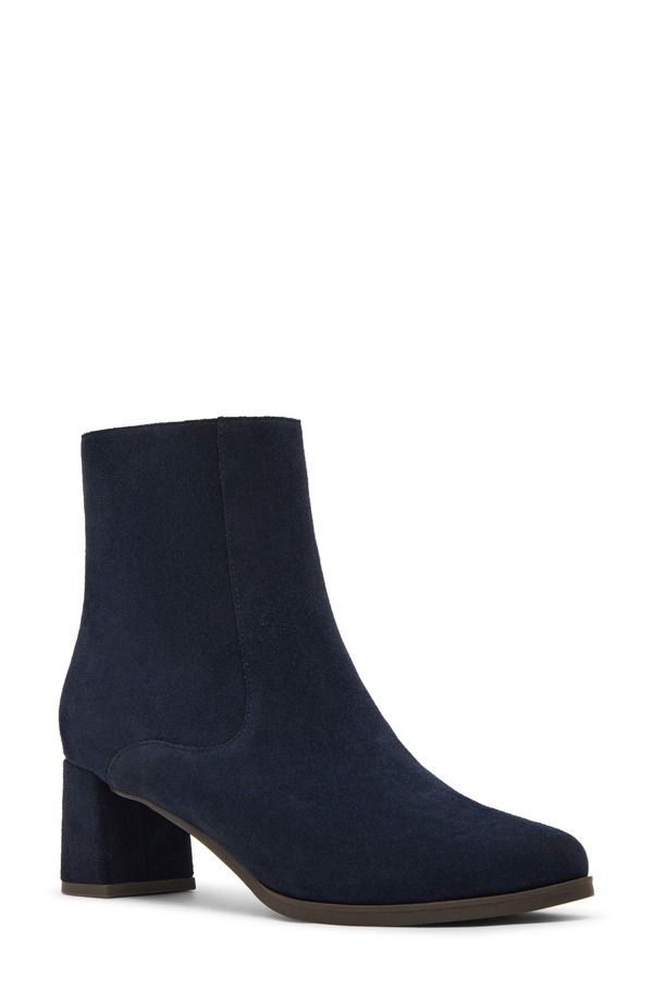 ブロンド レディース シューズ ブーツ・レインブーツ Blondo Hylia Waterproof Bootie Navy Suede ネイビー