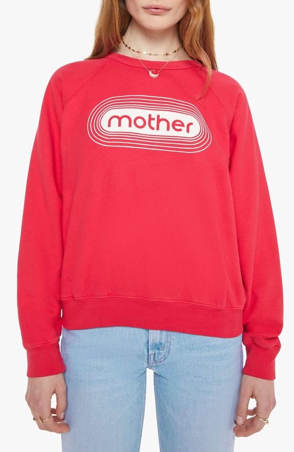 マザー レディース アウター パーカー・スウェット シャツ コットン グラフィック MOTHER The Concert Cotton Graphic Sweatshirt Mother Stereo
