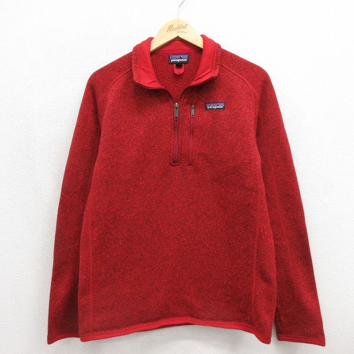 M/古着 パタゴニア patagonia 長袖 ベター セーター ジャケット メンズ ラグラン バーガンディ 26jul15