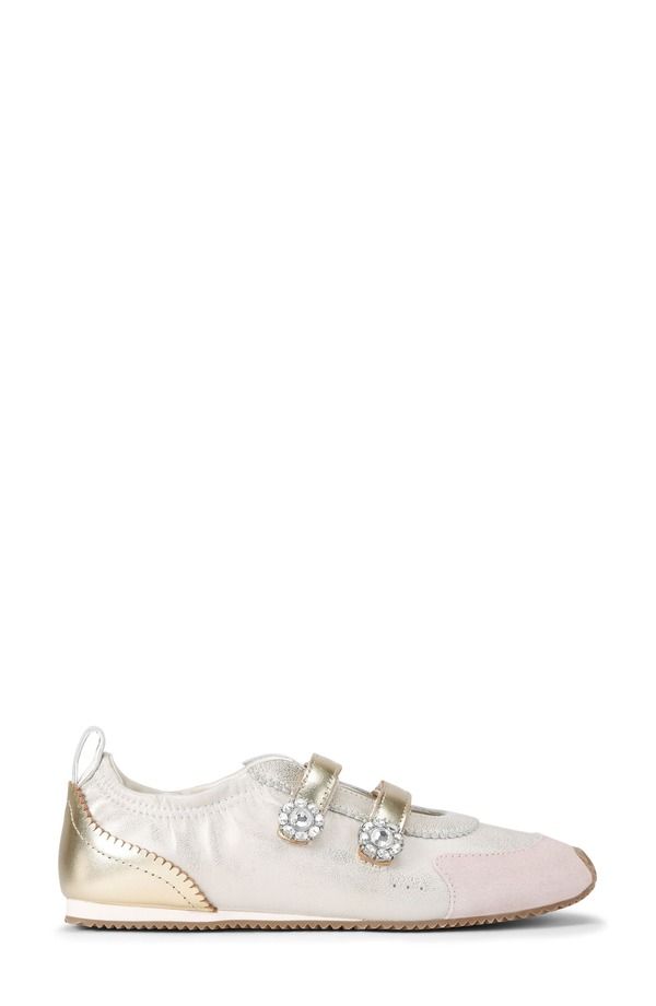 カートジェイガーロンドン レディース シューズ スニーカー Kurt Geiger London Islington Mary Jane Sneaker White Gold ホワイト 42,770円