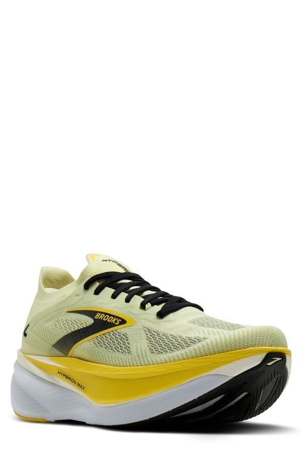 ブルックス メンズ シューズ スニーカー Brooks Hyperion Max 3 Running Shoe Luminary Cyber Yellow Black ブラック