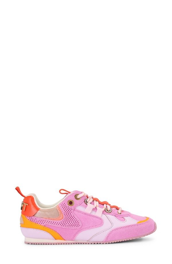 カートジェイガーロンドン レディース シューズ スニーカー Kurt Geiger London Slim Runner Sneaker Open Pink ピンク