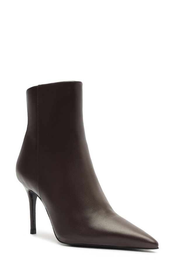 シュッツ レディース シューズ ブーツ・レインブーツ Schutz Mikki Casual Pointed Toe Bootie Dark Chocolate チョコレート