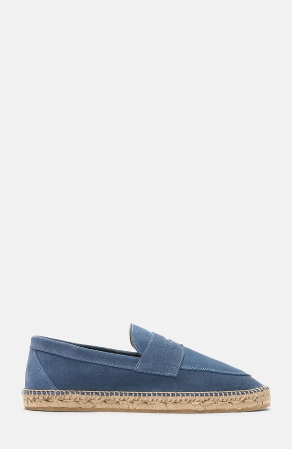 スカロッソ メンズ シューズ スリッポン・ローファー SCAROSSO Diego Espadrillesteel Grey Suede グレー