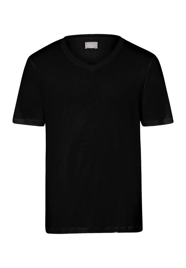 ハンロ メンズ トップス Tシャツ Vネック コットン Hanro Sea Island Cotton VNeck TShirt Black ブラック