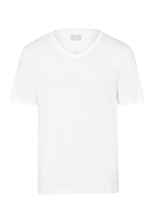 ハンロ メンズ トップス Tシャツ Vネック コットン Hanro Sea Island Cotton VNeck TShirt White ホワイトTシャツ