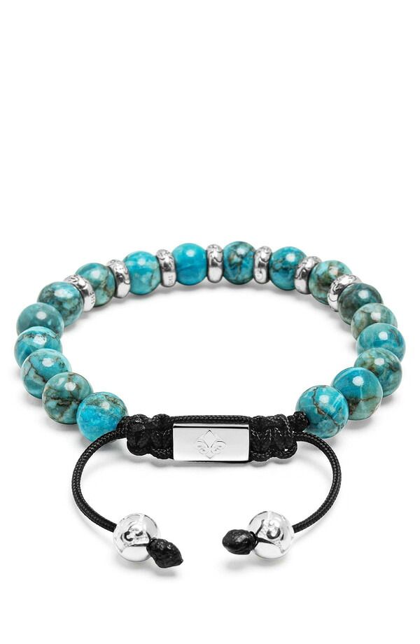 ナイアヤラ メンズ アクセサリー ブレスレット・バングル・アンクレット Nialaya Sterling Silver Beaded Braceleturquoise ターコイズ 47,880円
