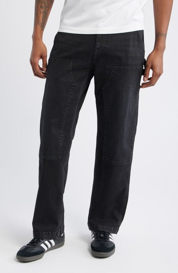 コリドー メンズ ボトムス デニムパンツ ジーンズ Corridor Stretch Denim Carpenter Jeans Black ブラック