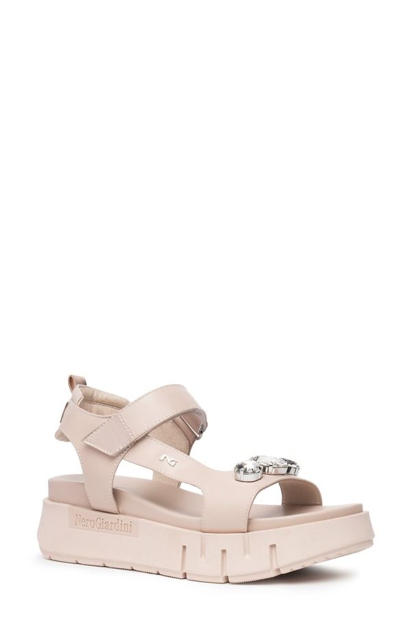 ネーロ ジャルディーニ レディース シューズ サンダル プラットフォーム アンクル NeroGiardini Ankle Straplatform Sandal Natural