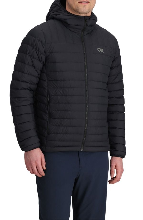 アウトドアリサーチ メンズ アウター ジャケット・ブルゾン ダウン Outdooresearch Transcendent Hoodedown Puffer Jacket Black ブラック