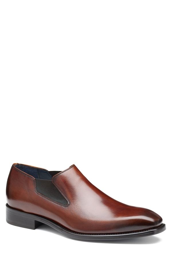 ジョンストンアンドマーフィー メンズ シューズ ローファー Johnston Murphy Larson Loafer Mahogany Italian Calfskin