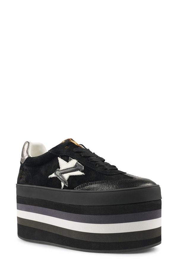 ジジ レディース シューズ スニーカー プラットフォーム ZIGI Breelynn Platform Sneaker Black Suede ブラック