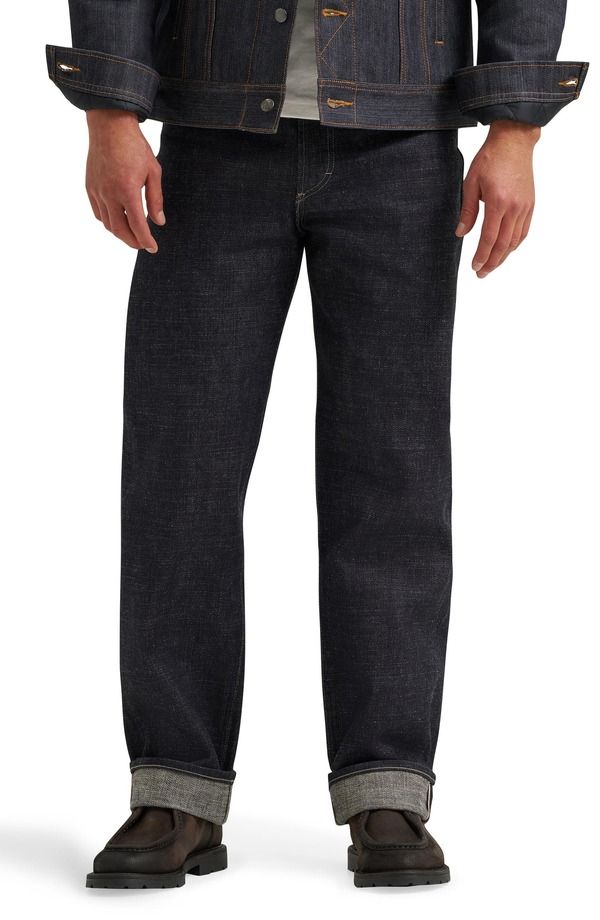 リー メンズ ボトムス デニムパンツ ストレート ジーンズ Lee 101 Relaxed Straight Leg Jeans Dry Heavyweight