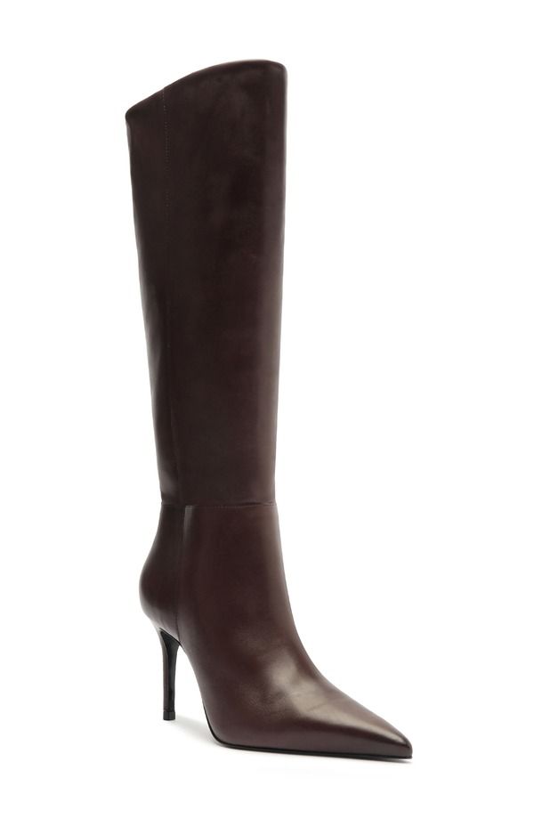 シュッツ レディース シューズ ブーツ・レインブーツ Schutz Mikki Up Knee High Boot Dark Chocolate チョコレート