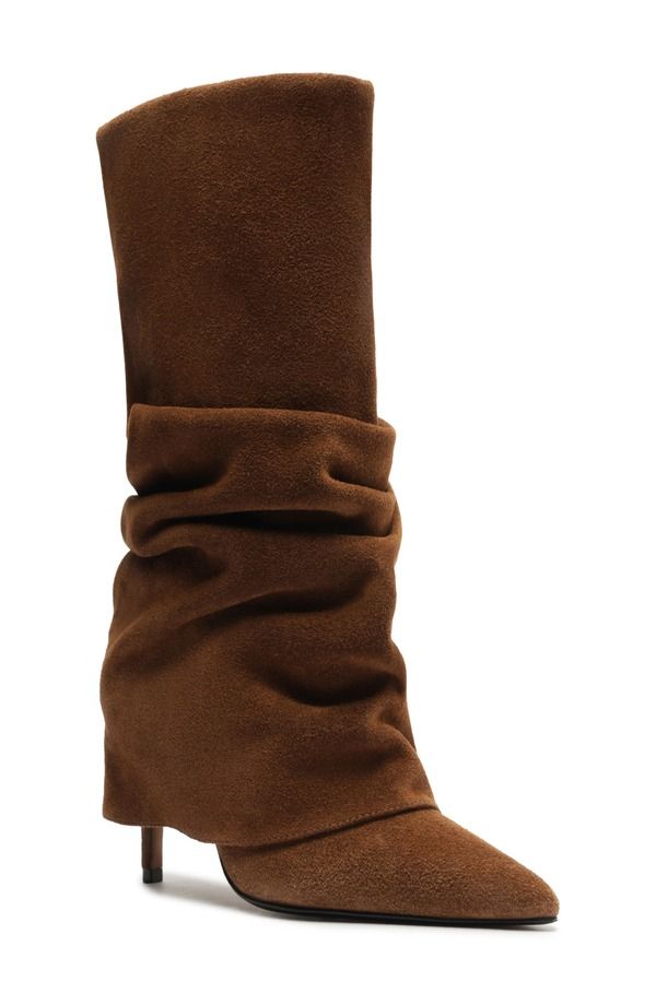 シュッツ レディース シューズ ブーツ・レインブーツ Schutz Mikki Up Cloak Pointed Toe Boot Pecan Brown ブラウン