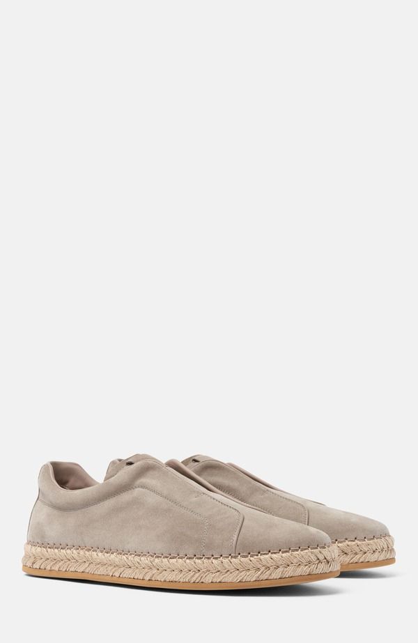 スカロッソ メンズ シューズ スリッポン・ローファー SCAROSSO Thiago Espadrilles Grey Suede グレー 65,890円
