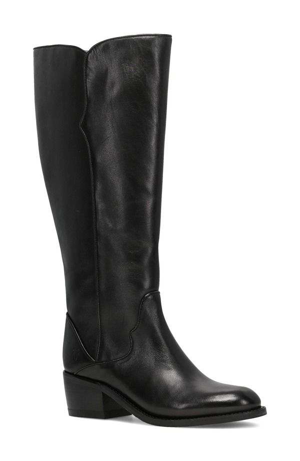フライ レディース シューズ ブーツ・レインブーツ Frye Carson 2 Piping Knee High Boot Black ブラック