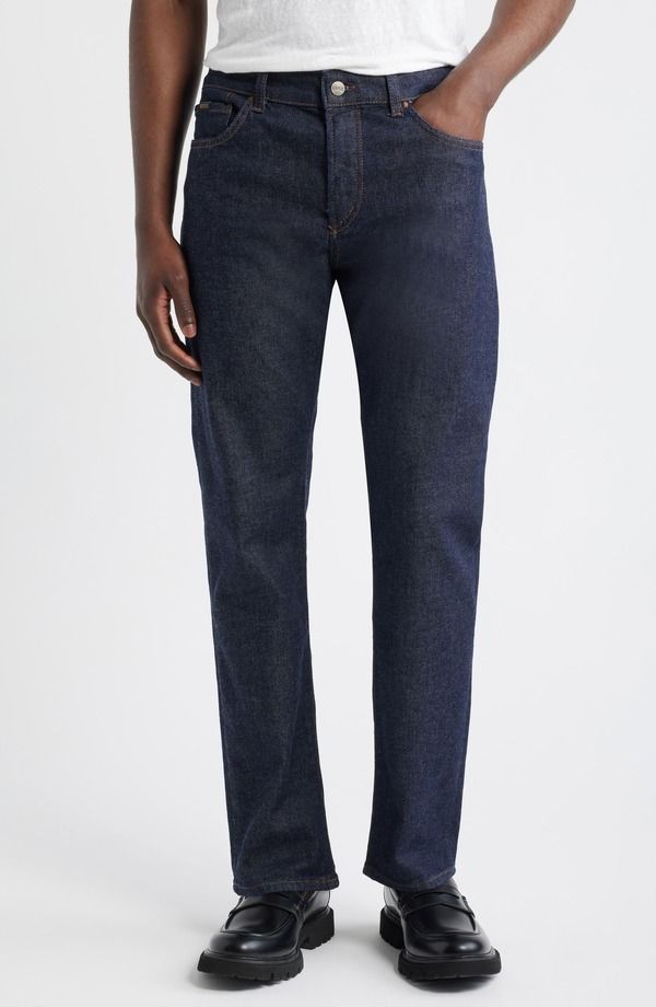 ボス メンズ ボトムス デニムパンツ スリムフィット ジーンズ BOSS Karoo Slim Fit Jeans Dark Blue ブルー