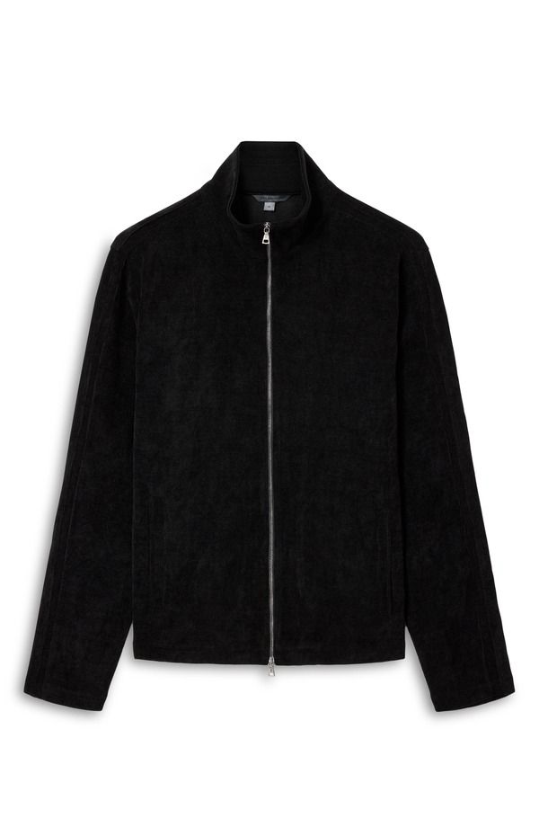 ジョンバルベイトス メンズ アウター ジャケット・ブルゾン レギュラーフィット John Varvatos Cordeiro Regular Fit Zip Jacket Black ブラック