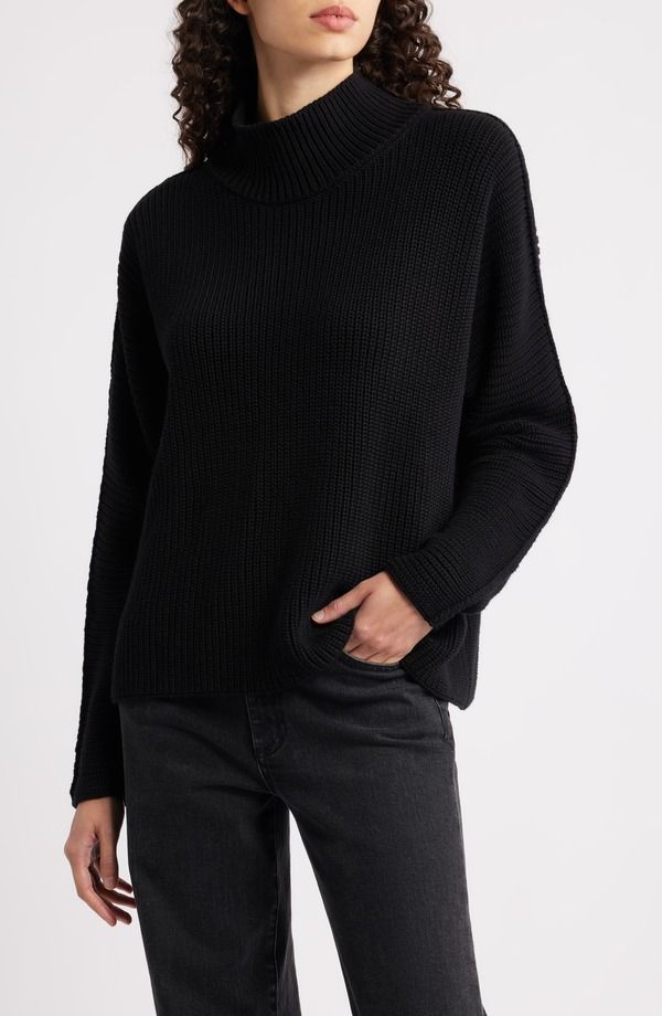 フランク & アイリーン レディース アウター パーカー・スウェット タートルネック セーター Frank Eileen Montecito Turtleneck Sweater Black ブラック
