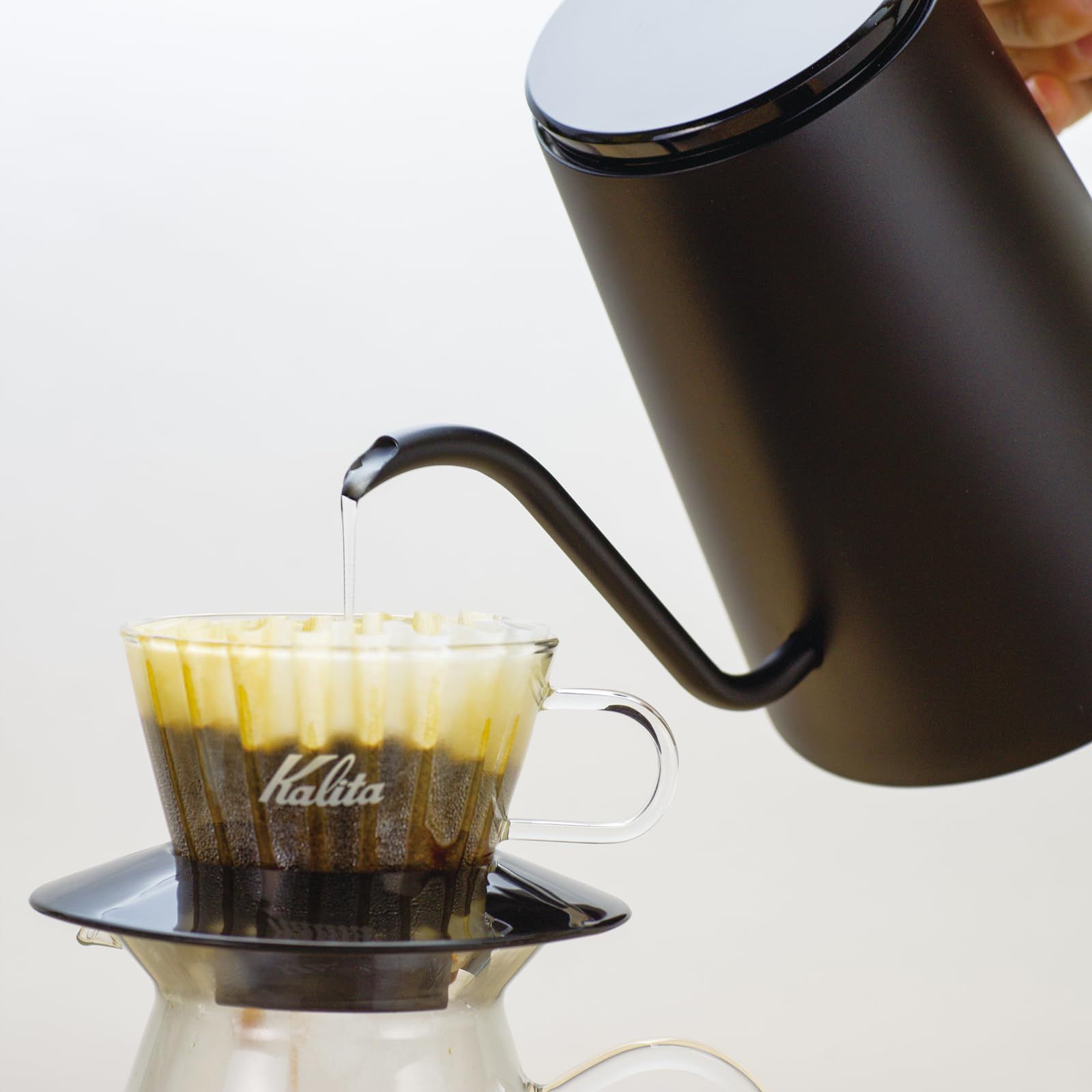 カリタ Kalita 600ml ホワイト KEDP-600 JP 電気ケトル 細口ノズル