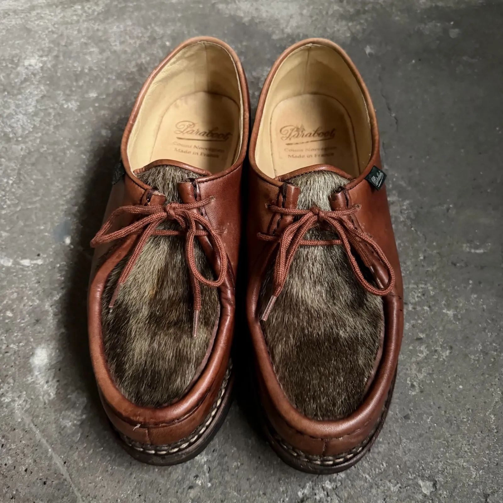 【廃盤】Paraboot ミカエル　アザラシ 41 Paraboot MICHAEL PHOQUE アザラシ毛 廃盤モデル ブラウン 41