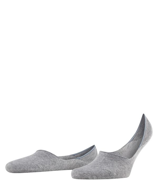 ファルケ メンズ アンダーウェア 靴下 コットン Falke Step Cottono Show Socks Light Grey Melange グレー