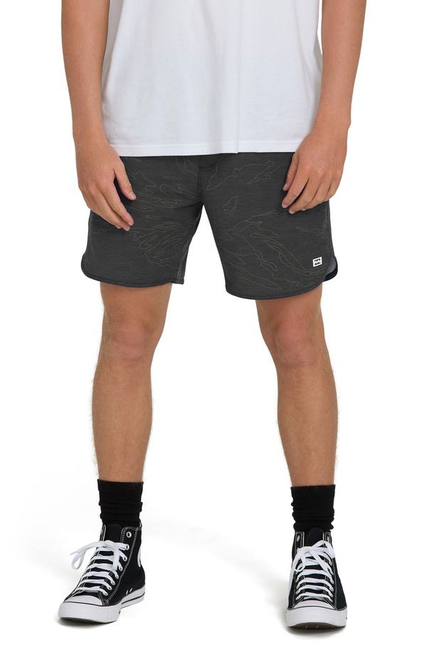 ビラボン メンズ ボトムス ハーフパンツ・ショーツ ショートパンツ Billabong Surftrek Transit Elastic Waist Hybrid Shorts Black Camo 15,680円