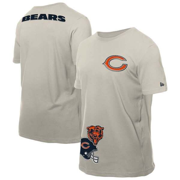 ニューエラ メンズ トップス Tシャツ Mens New Era Light Beige Chicago Bears Multi Patch TShirt Light Beige ベージュ