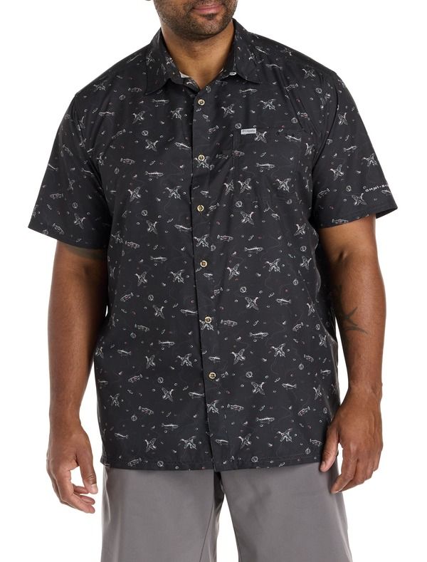 コロンビア メンズ トップス シャツ トール Columbia Big Tall PFG Super Slack Tide Fishunt Sport Shirt Black ブラック 15,251円
