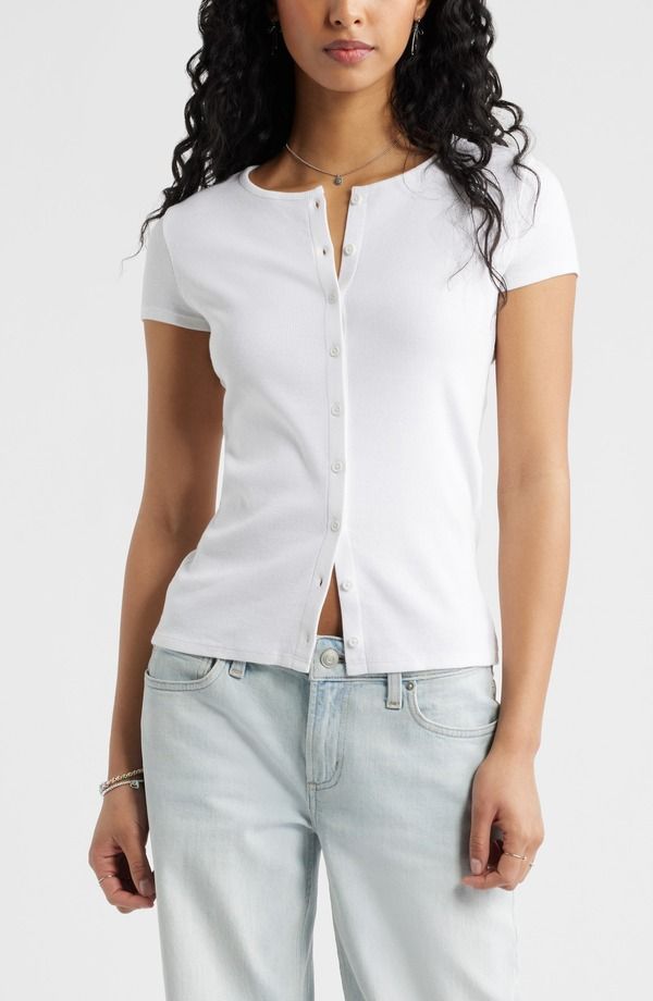 ビーピー レディース アウター パーカー・スウェット リブニット カーディガン ニット BP Short Sleeve Rib Knit Cardigan White ホワイト 7,884円