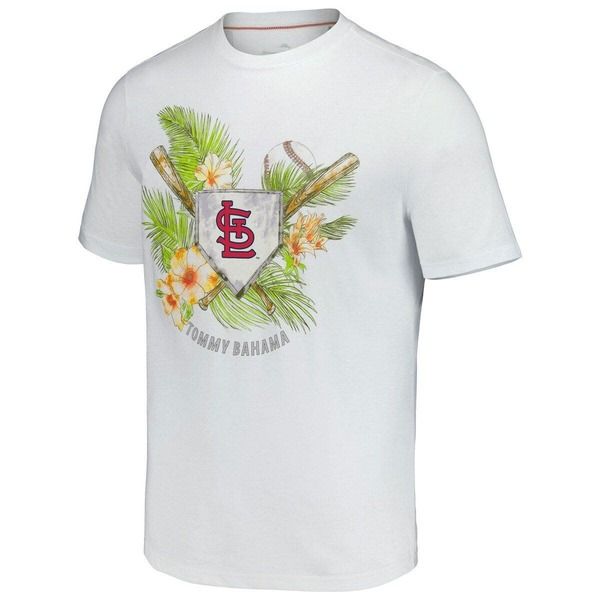 トッミーバハマ メンズ トップス Tシャツ Mens Tommy Bahama White St Louis Cardinals Island League TShirt White ホワイト
